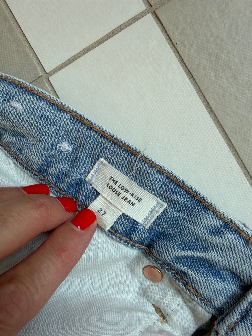 Madewell women’s jeans low rise loose jeans size 27 - Picture 12 of 13